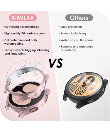 KIMILAR 5+5 Pack Galaxy Watch 5/4 Screen Protector Case 40mm - Anti-Fog Tempered Glass & PC Bumper for Samsung Galaxy Watch 5 40mm and Galaxy Watch 4 40mm - Black/Silver/Clear/Rose Gold/Pink - Buy Online on GoSupps.com