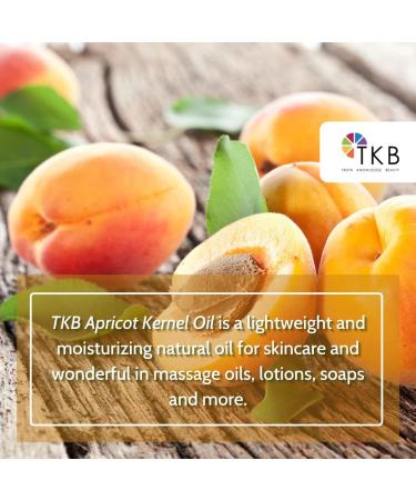 Buy TKB Apricot Kernel Oil - DIY Skin Care Soapmaking Massage & Body Lotions - 2 Fl Oz Made in USA - Buy Online on GoSupps.com