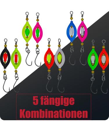 Paradox Fishing 5x Twister Spinner 3.5g | Forellekader Set for Trout Fishing | Premium Trout Bait Spoon Set - Buy Online on GoSupps.com
