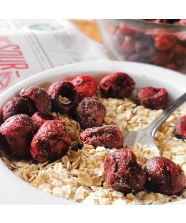  ZINGY ZOO Freeze Dried Sour Cherries | 100% Natural Cherries Sour Freeze Dried Fruit | Lyophilized Griottes Cherries | Free-dried nets - Buy Online on GoSupps.com