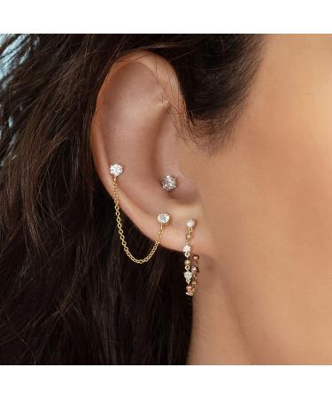 PRGISLEW Ear Piercing Gun Kit - 6 Pack Disposable Self Piercing Tool with Studs - Portable Cartilage Helix Piercer in Silver - Buy Online on GoSupps.com