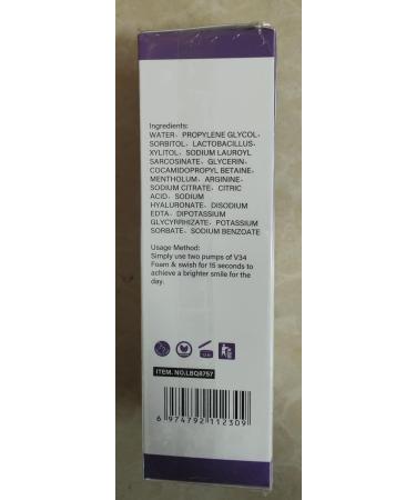 Teeth Whitening Mousse V34 - Brighten Your Smile | International Shipping Available - Buy Online on GoSupps.com