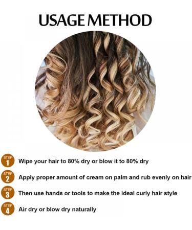 Hairhalo Curl Defining Cream Curl Cream for Curly Hair Anti-Frizz Moisturizing Smoothing for Curly and Wavy Hair Curl Cream for Curly Hair (2pcs) - Buy Online on GoSupps.com