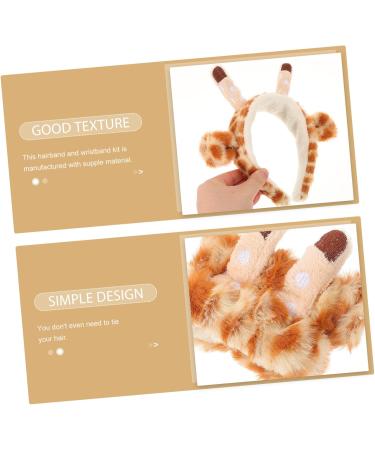 Beavorty 3 Sets Headband Wrist Strap Salon Headband Water Absorbing Wristbands Makeup Headband for Washing Face Women Hair Band Creative Washing Headband Decorative Hairband Skincare Plush - Buy Online on GoSupps.com