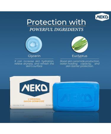 Neko Germicidal Soap - 2.82 oz (80g) | Traditional Family Recipe for Healthy Skin - Shop Internationally - Buy Online on GoSupps.com