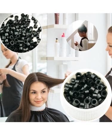 Blkb Nanoringe Microring Silicone 3mm I-Tip Tubes for Hair Extensions - 500 Pieces Black - Buy Online on GoSupps.com