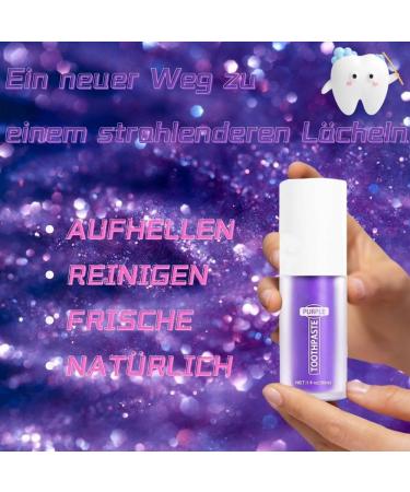 Purple Teeth Whitening Toothpaste | Boost White Teeth & Gum Repair | Effective Whitening Formula - Buy Online on GoSupps.com