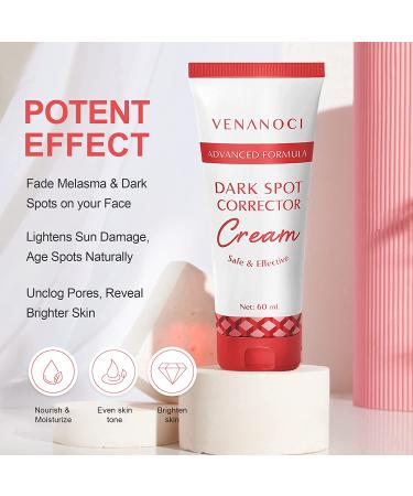 Dark Spot Corrector Cream for Body, Neck, Underarm, Knees, Elbows, Inner Thigh & Private Parts - Upgraded Formula, Quick Results 60ML - Buy Online on GoSupps.com