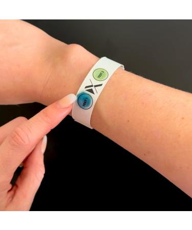Xantus Drinkcheck Bracelet - White | 6 Pieces | Test Your Drink Against Knockout Drops & Celebrate Safely - Buy Online on GoSupps.com