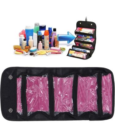 Multifunctional Makeup Brush Pocket - Black Cosmetic Bag with 4 Storage Compartments for Organizers & Brushes | 25 x 13 cm - Buy Online on GoSupps.com
