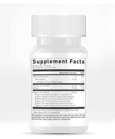 Zinc Gummies | 12 mg per Serving | Delicious for Kids - Buy Online on GoSupps.com