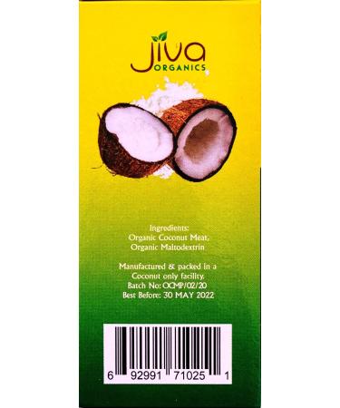 Jiva Organics Coconut Milk Powder 5.2 oz - 100% Organic, Dairy-Free Creamy Alternative - Buy Online on GoSupps.com