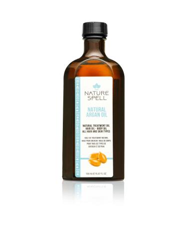 Nature Spell Argan Oil for Hair & Body 150ml - Targets Split Ends for your Hair - Helps Eliminate the Appearance Scars for your Skin For all Hair & Skin Types