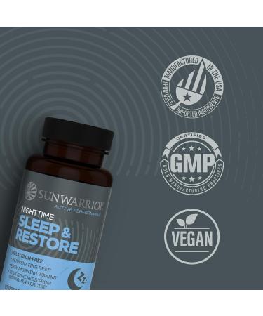 Sleep Support & Restore Capsules Melatonin-Free Sleep Aid for Deep Rest & Recovery Magnesium Chamomile Lemon Balm & Adaptogens for Relaxation Muscle Relief & Refreshing Mornings 60 Vegan Capsules - Buy Online on GoSupps.com