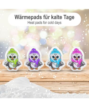 Com-Four Reusable Pocket Warmer - Colorful Owl Hand Warmers for Kids - 4-Pack Heating Pillows for Cold Days & On-the-Go - Buy Online on GoSupps.com