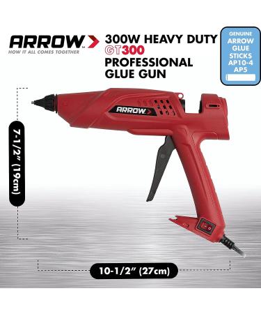 Arrow Fastener 300-Watt Heavy Duty Professional Electric Hot Melt Glue Gun for Crafts  Construction  and Wood  Clear - Buy Online on GoSupps.com