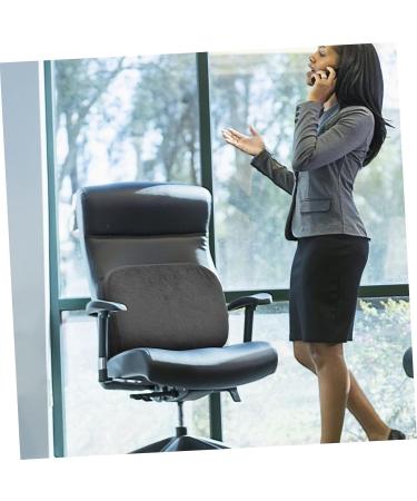 EXCEART 1pc Lumbar Support Memory Foam Lumbar Seat Foam Pad Pregnant Woman Black 39.00X33.00X8.00CM - Buy Online on GoSupps.com