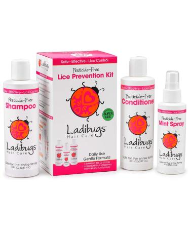 Ladibugs Lice Prevent Conditioner 8oz - Natural Essential Oils, Sulfate-Free - Buy Online on GoSupps.com