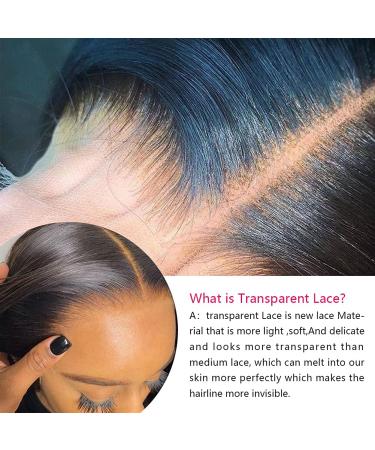 24 Brazilian Virgin Human Hair Lace Front Wig for Black Women | 150% Density, Pre Plucked with Baby Hair | Natural Color, Full & Thick - 13x4 Transparent Lace Frontal - Buy Online on GoSupps.com