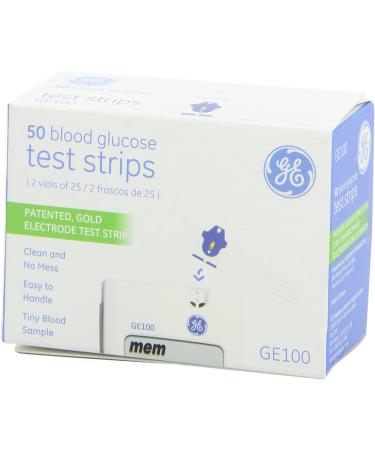 GE100 Test Strips 50ct - Accurate Blood Glucose Monitoring Essentials - Buy Online on GoSupps.com