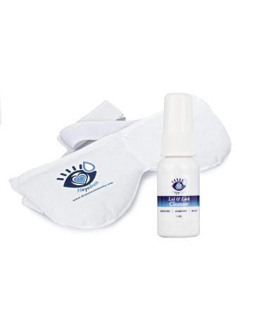 Eyelid Bump Relief Kit - Heyedrate Lid and Lash Cleanser and Heyedrate Warm Compress Eye Mask