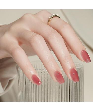 Nude Jelly Gel Nail Polish - Sheer Nude Jelly Transparent Gel Nail Polish - 7ml Nude Pale Pink Nail Polish - Soak Off U V LED Gel Nail Varnish - Buy Online on GoSupps.com
