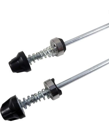 DEER U Road Mountain Bicycle MTB Wheel Hub Quick Release Skewer Pair of Front and Rear Skewers, 145/180mm, Silver - Buy Online on GoSupps.com