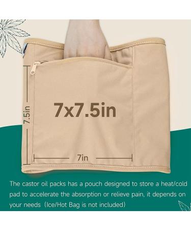 Compression Castor Oil Pack | Reusable Soft Elastic Straps for Liver Health | Improve Sleep & Wellness - Buy Online on GoSupps.com