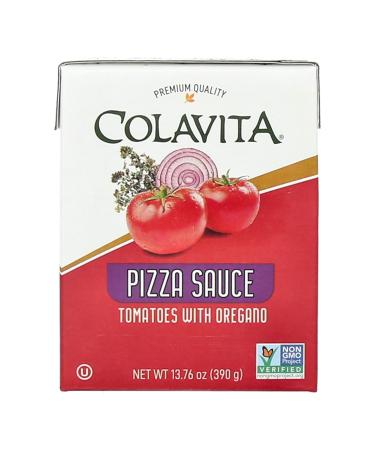Colavita Pizza Sauce 13.76oz Recart Packaging (Pack of 16) | 100% Italian Tomatoes Garden-Ripened to Perfection | Crushed with Oregano for Authentic Italian Flavor | Perfect for Homemade Pizza Calzones and Dipping Sauce | Product of Italy | Sustainable Te