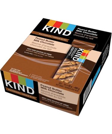 KIND Bars Peanut Butter Milk Chocolate Gluten Free 40 Grams 72 Count 6 Boxes - Buy Online on GoSupps.com