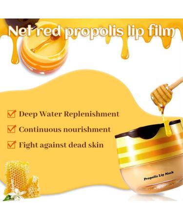 Honey Lip Balm Lip Balm for Lip Care Overnight Lip Mask Lip Mask Bee Natural Lip Balm to Lighten Lip Lines Bee Lip Balm Honey Pot (Peach) - Buy Online on GoSupps.com