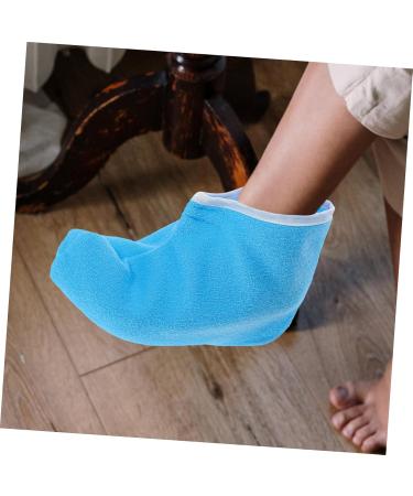Masque Pieds la Cire de Paraffine pais Isolation Thermique Bleu Blanc Spa Professionnel Spa Soin Pieds - Buy Online on GoSupps.com