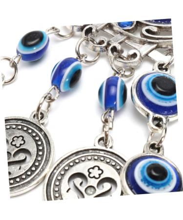 Cabilock Decor Home Ornament Delicate Glass Eye Pendant Evil Eye Bead Pendant Amulet Turkey Protection As Shown 23X5cm - Buy Online on GoSupps.com