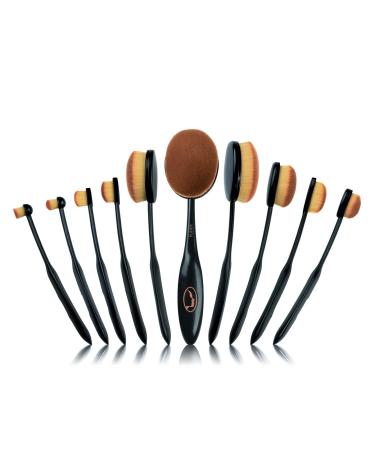 Vitalmaxx Make Up brush Set Contouring Deluxe |Professional face brush set |Cosmetic brush and eyeshadow Beauty set 10-part