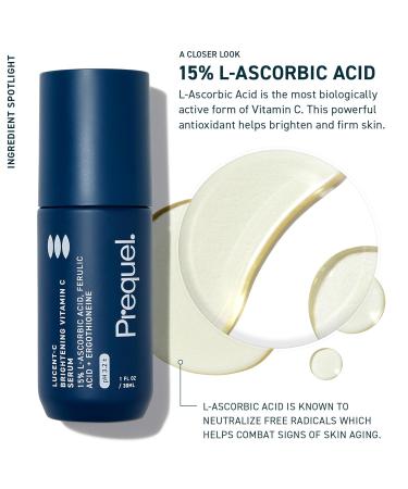 Buy Prequel Skin Lucent-C Vitamin C Serum - L-Ascorbic & Ferulic Acid Treatment - 1 Fl Oz for Radiant Skin | International Shipping Available - Buy Online on GoSupps.com