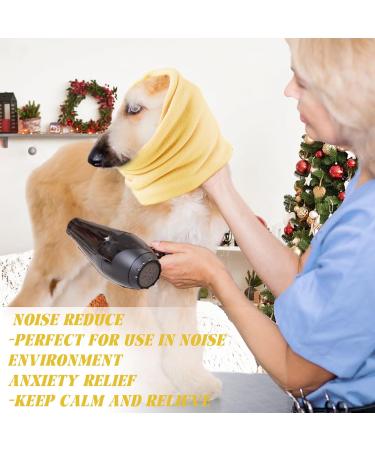 Pattepoint Dog Snood - Noise Protection & Anxiety Relief Ear Muffs for Dogs - Yellow, Medium - Buy Online on GoSupps.com