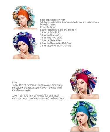 Silk Satin Bonnet for Women | Wide Band Hair Bonnet for Curly & Long Hair | Jumbo Bonnet for Sleeping (Large Green) - Buy Online on GoSupps.com