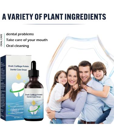Shark Cartilage Protein Drops for Tooth Growth & Stain Removal - 5PCs | Dental & Oral Recovery - Buy Online on GoSupps.com