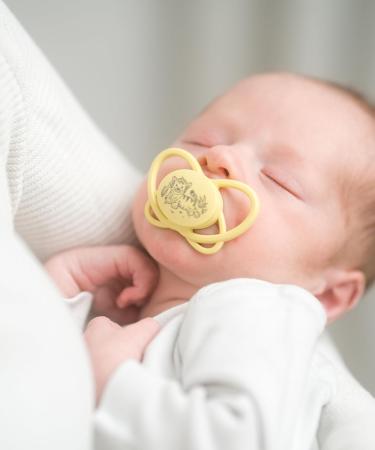 Nip Schnuller Green My Butterfly Pacifier - Sustainable Eco-Friendly Extra Flat Silicone for 0-6 Months - Buy Online on GoSupps.com