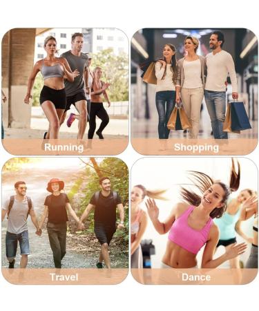 Flintronic 8 Pairs Microfiber Heel Repair Patch | Self Adhesive | Shoe Hole Prevention | Large & Small Sizes | Black White Brown Yellow - Buy Online on GoSupps.com