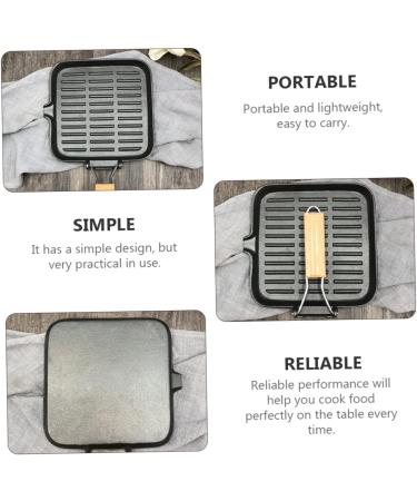 Milisten Frying Pan Pancake Griddle Stovetop Non Cooking Utensil Square Egg Pan Japanese Omelette Pan Kitchen Grill Pan Mini Griddle Pan Cooking Pot Wok Induction Cooker - Buy Online on GoSupps.com
