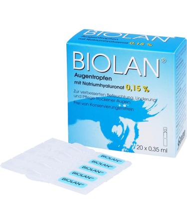 Biolan Eye Drops - 20x0.35 ml | Buy Internationally | Fast Shipping & Best Prices - Buy Online on GoSupps.com