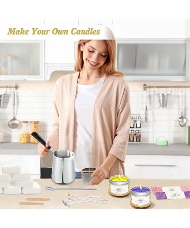 Candle Making Kit for Adults and Kids - Soy Wax, Fragrance Oils, Wicks, Dyes, Jars, Melting Pot - DIY Starter Scented Candle Making Craft Kit - Buy Online on GoSupps.com