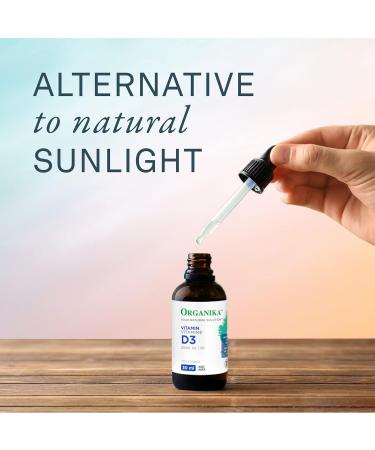 Organika Vitamin D3 Liquid 2500IU- Olive Oil Base Immune System Support- 30ml Nutritional Supplement - Buy Online on GoSupps.com
