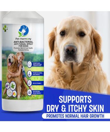 Pet Harmony Natural Dog Anti-Itch & Skin Healing Spray -500ml- Enriched with Chamomile Coconut & Essential Oils Promotes Hair Growth Anti-Bacterial Anti-Fungal Anti-Inflammatory Allergy Relief - Buy Online on GoSupps.com