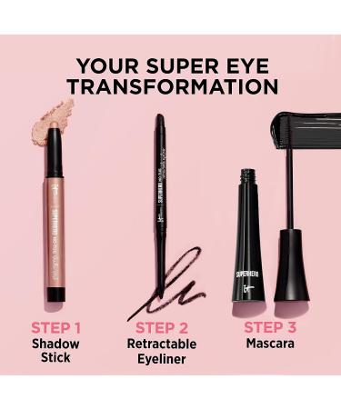 IT Cosmetics Superhero No-Tug Retractable Eyeliner - Waterproof, Smudge-proof Formula with Avocado Oil and Vitamin E - Black - Buy Online on GoSupps.com