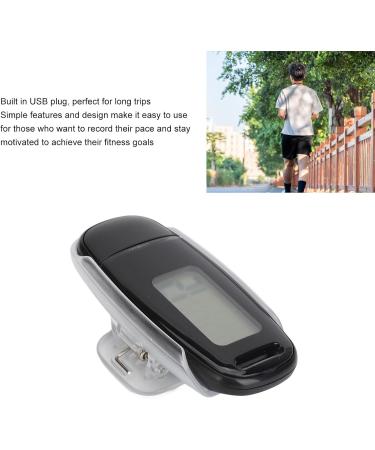 Septpenta 3D Walking Pedometer - Large LCD 360 Sensor USB Charging - Ideal for Women Men & Children - Buy Online on GoSupps.com