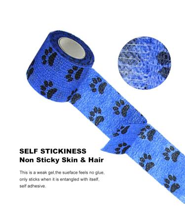 8 Rolls Dog Bandage Self Adhesive Cohesive Dog Bandage Vet Wrap for Dogs Non-Woven Elastic Dog Paw Bandage for Legs Paws Wrist Ankle 5cm X 4.5m (Multicolor) - Buy Online on GoSupps.com