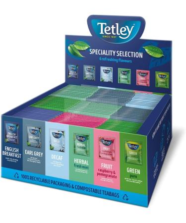 Tetley Ultimate Tea Experience - 6 Refreshing Flavours - English Breakfast Earl Grey Original Decaf Herbal Fresh Mint Pure Green Tea & More - Tea Bags - Pack of 1 x 90 90 Count (Pack of 1)