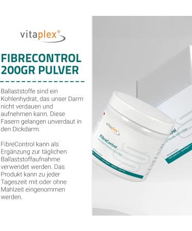 Vitamlex FiberControl Supplement - 100% Pure Acacia Fibers | Bio-Certified Gluten-Free Vegetarian | 450g Hypoallergenic Fiber Supplement for Optimal Digestive Health - Buy Online on GoSupps.com